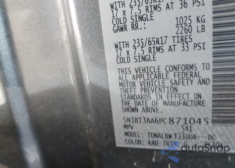 2023 Nissan Rogue S Fwd from USA, damaged, VIN 5N1BT3AA6PC871045